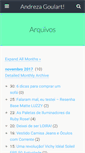 Mobile Screenshot of andrezagoulart.com.br
